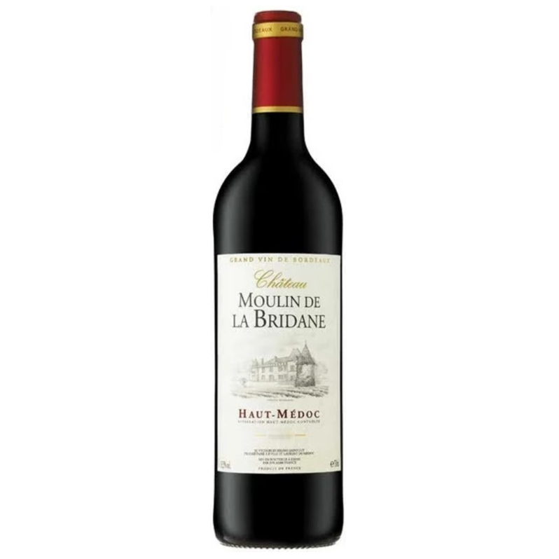 Вино Maison Bouey Chateau Moulin De La Bridane, красное, сухое, 12,5%, 0,75 л (8000014526270) - фото 1