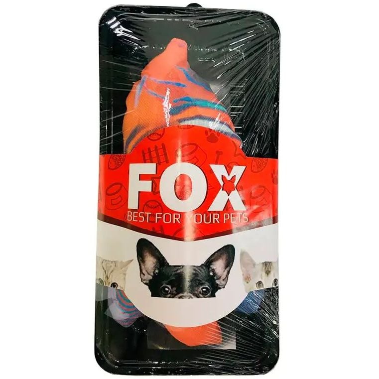 Игрушка для собак Fox Полосатая рыба, оксфорд, 20х10 см - фото 2
