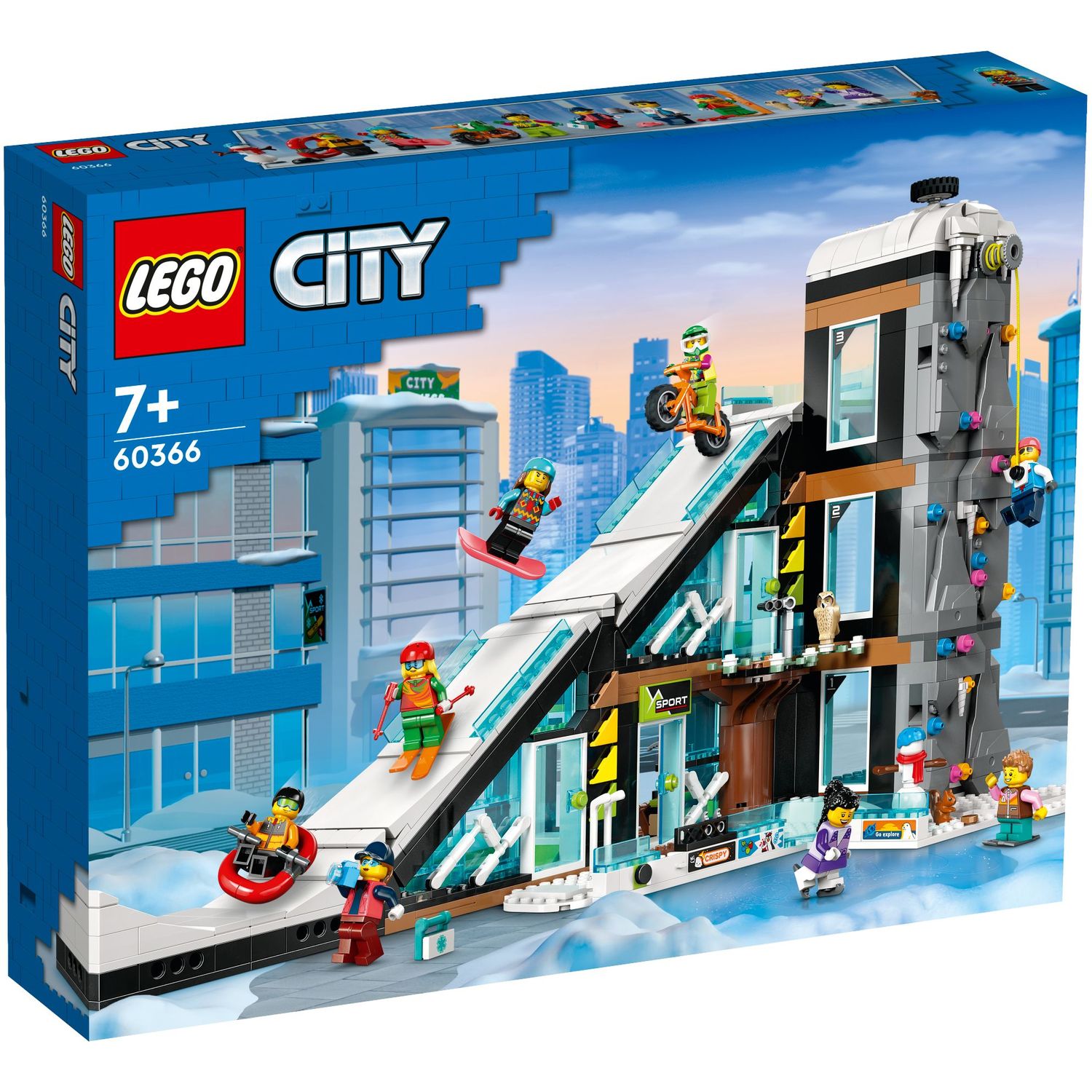 Конструктор LEGO City Гірськолижний і скелелазний центр, 1045 деталей (60366) - фото 1
