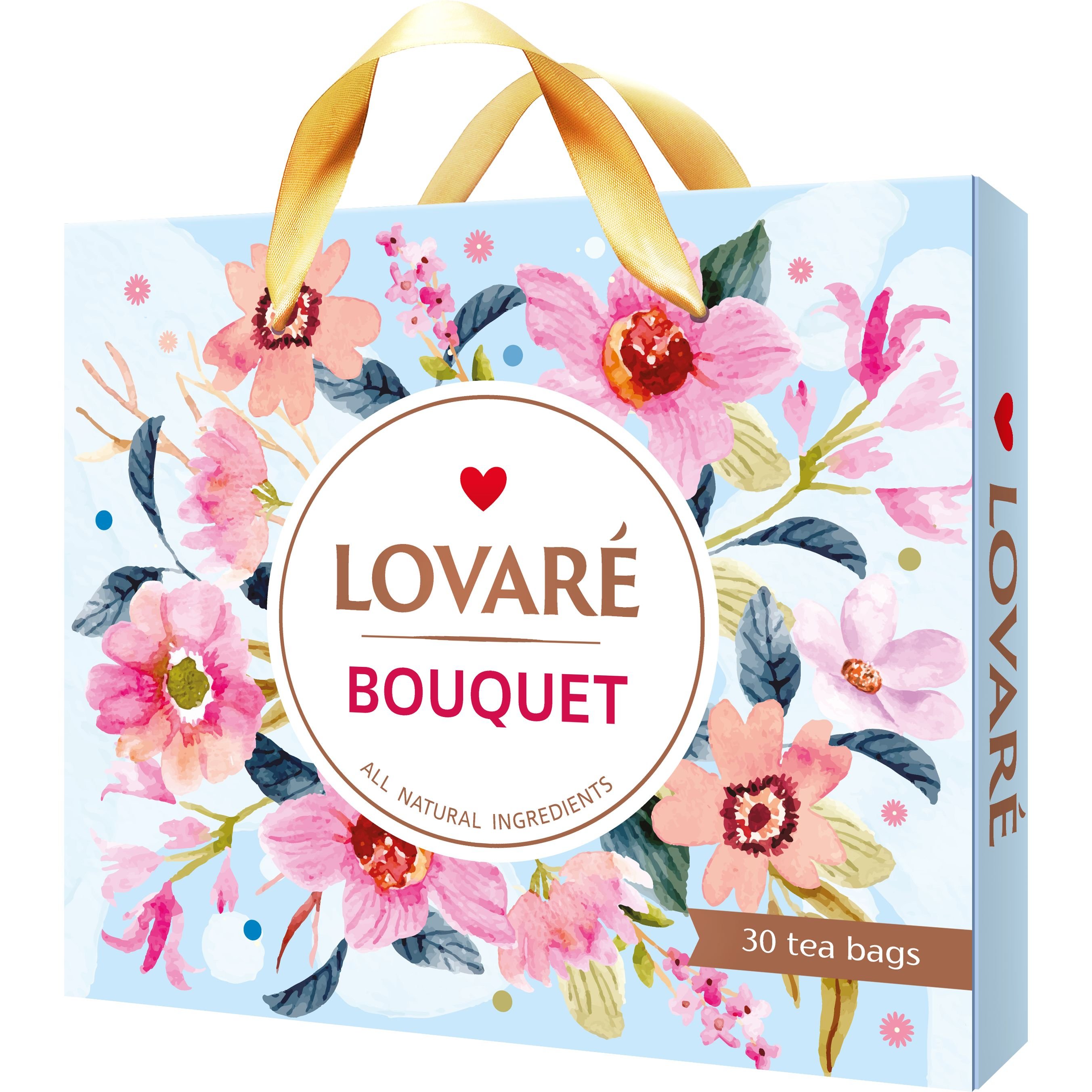 Набір Колекція чаїв Lovare Bouquet 60 г (30 шт. х 2 г) - фото 1