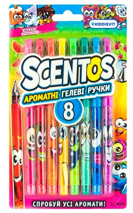 Photos - Pen Scentos Набір ароматних гелевих ручок  Феєрія ароматів, 8 кольорів  (41203)