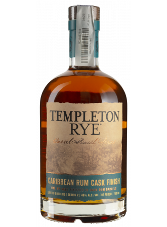 Віскі Templeton Rye Caribbean Rum Cask Finish, 46%, 0,7 л - фото 1
