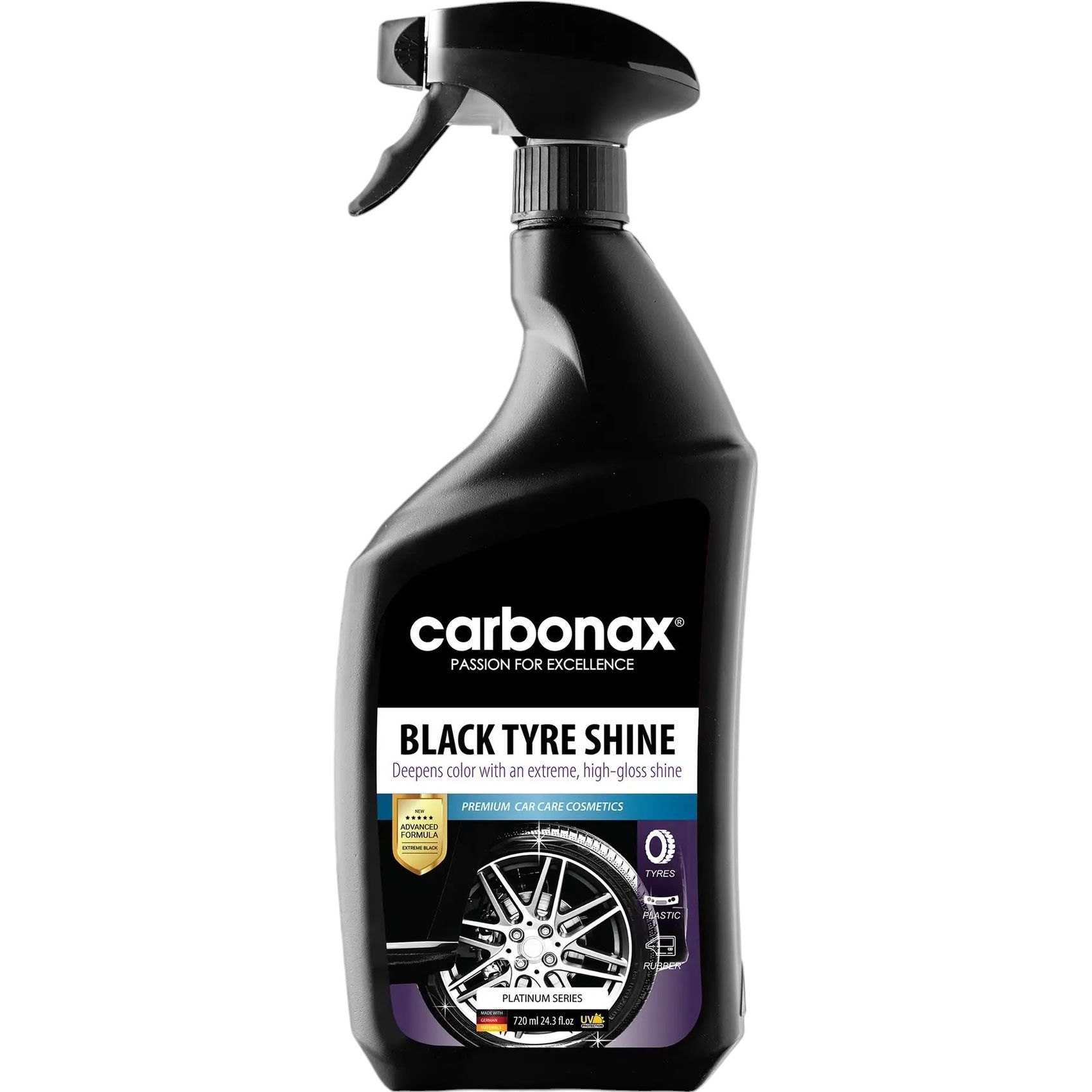 Засіб по догляду за шинами Carbonax Black Tire Shine 720 мл - фото 1