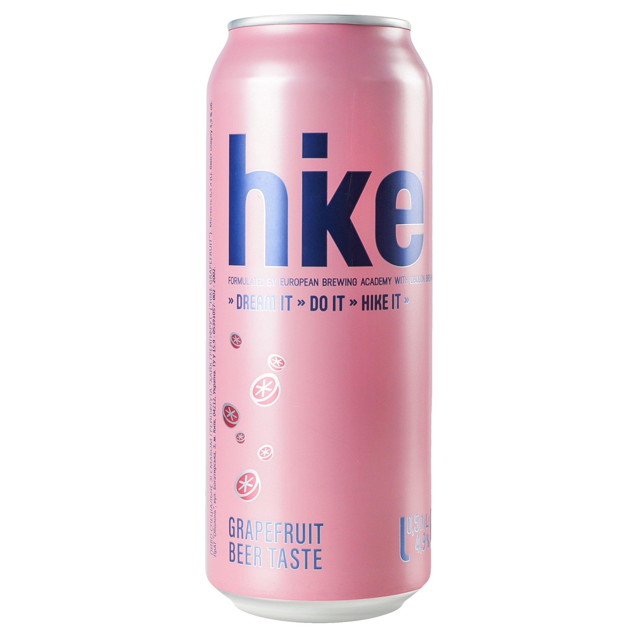 Пиво Hike Grapefruit, 4,9%, ж/б, 0,5 л (856072) - фото 1