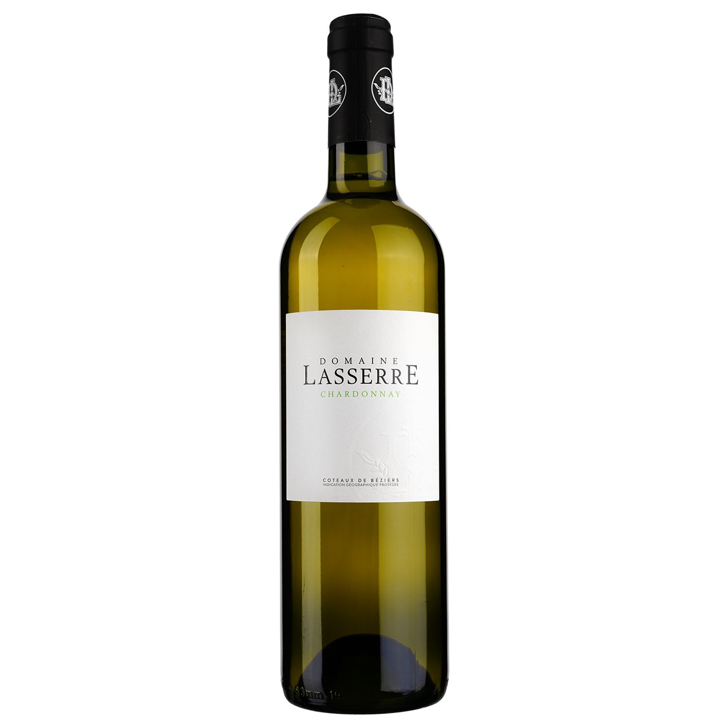Вино Domaine Lasserre Chardonnay Coteaux De Beziers IGP, белое, сухое, 0,75 л - фото 1