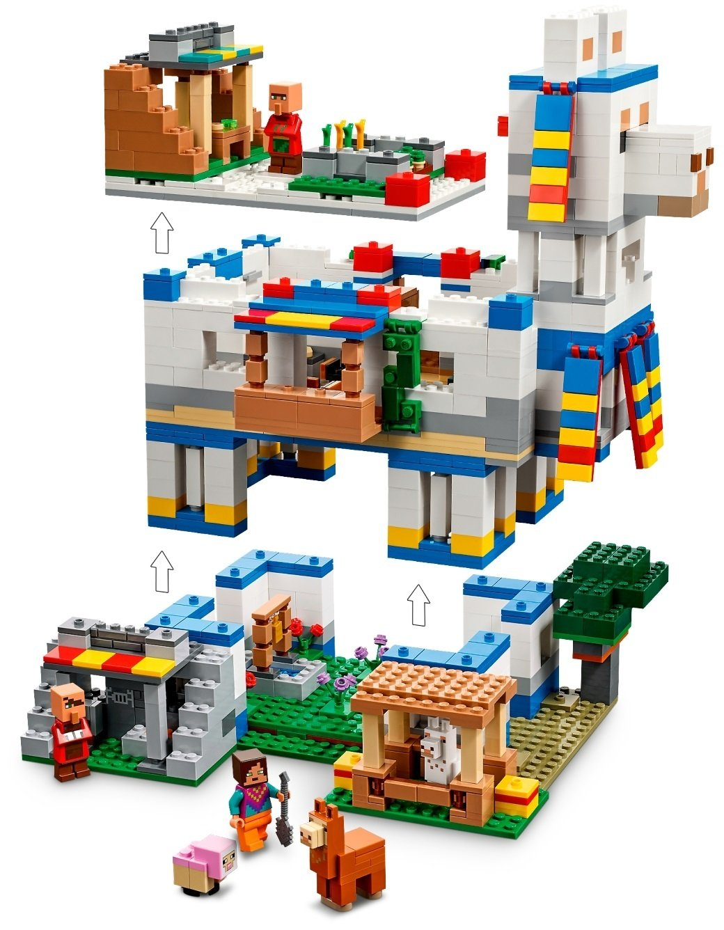 Конструктор LEGO Minecraft Minecraft Село лам, 1252 деталей (21188) - фото 5