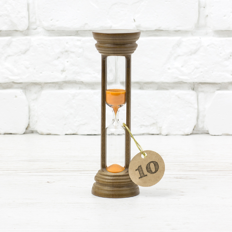 Песочные часы Склоприлад 4-20, 10 минут песок оранжевый орех (300574) - фото 2