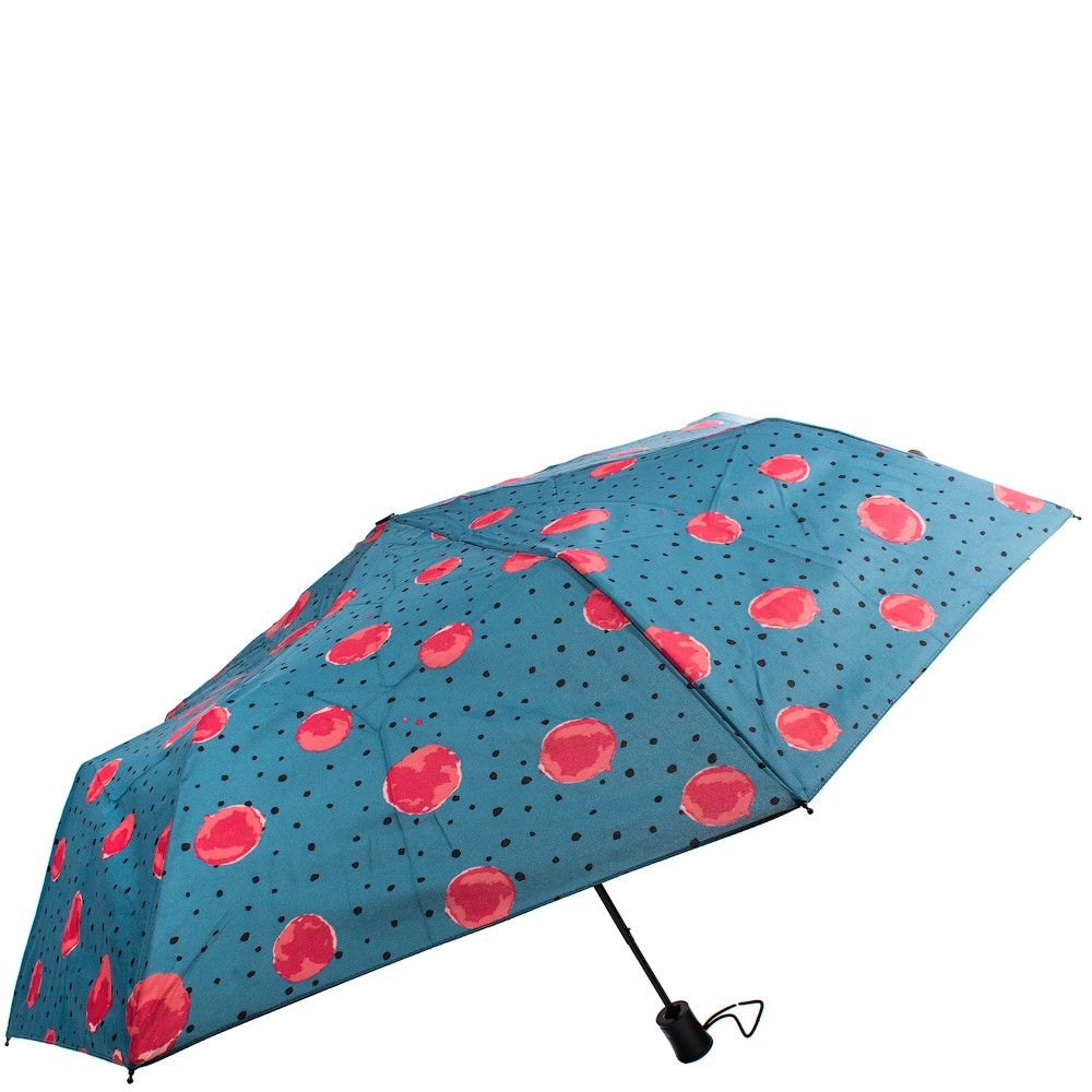 Жіноча складана парасолька напівавтомат Happy Rain 95 см синя - фото 2