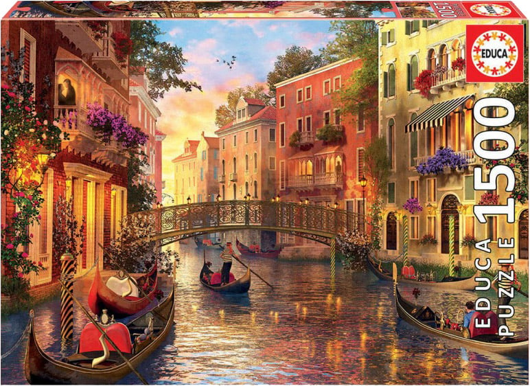 Пазл Educa Закат в Венеции, 1500 элементов (17124) - фото 1