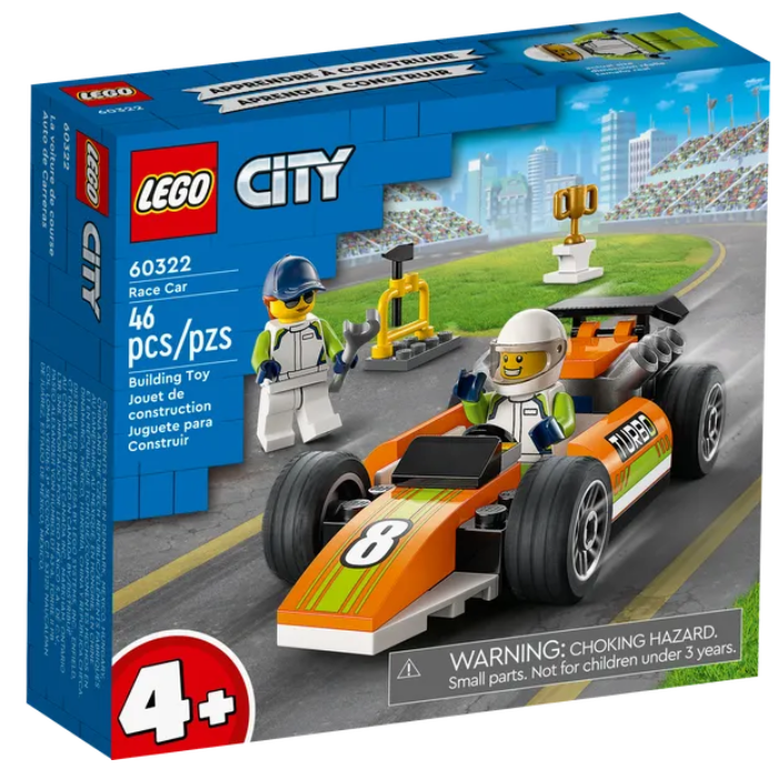 Конструктор LEGO City Гоночный автомобиль, 46 деталей (60322) - фото 2