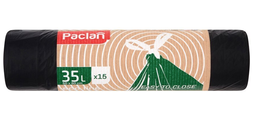 Пакети для сміття Paclan Eco Line, 35 л, 15 шт. - фото 1