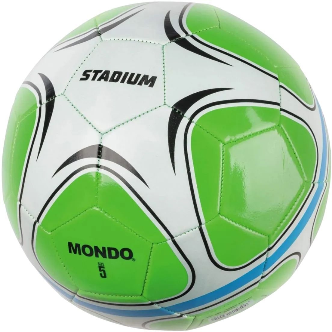 Футбольный мяч Mondo Stadium, размер 5, зеленый (13901) - фото 1