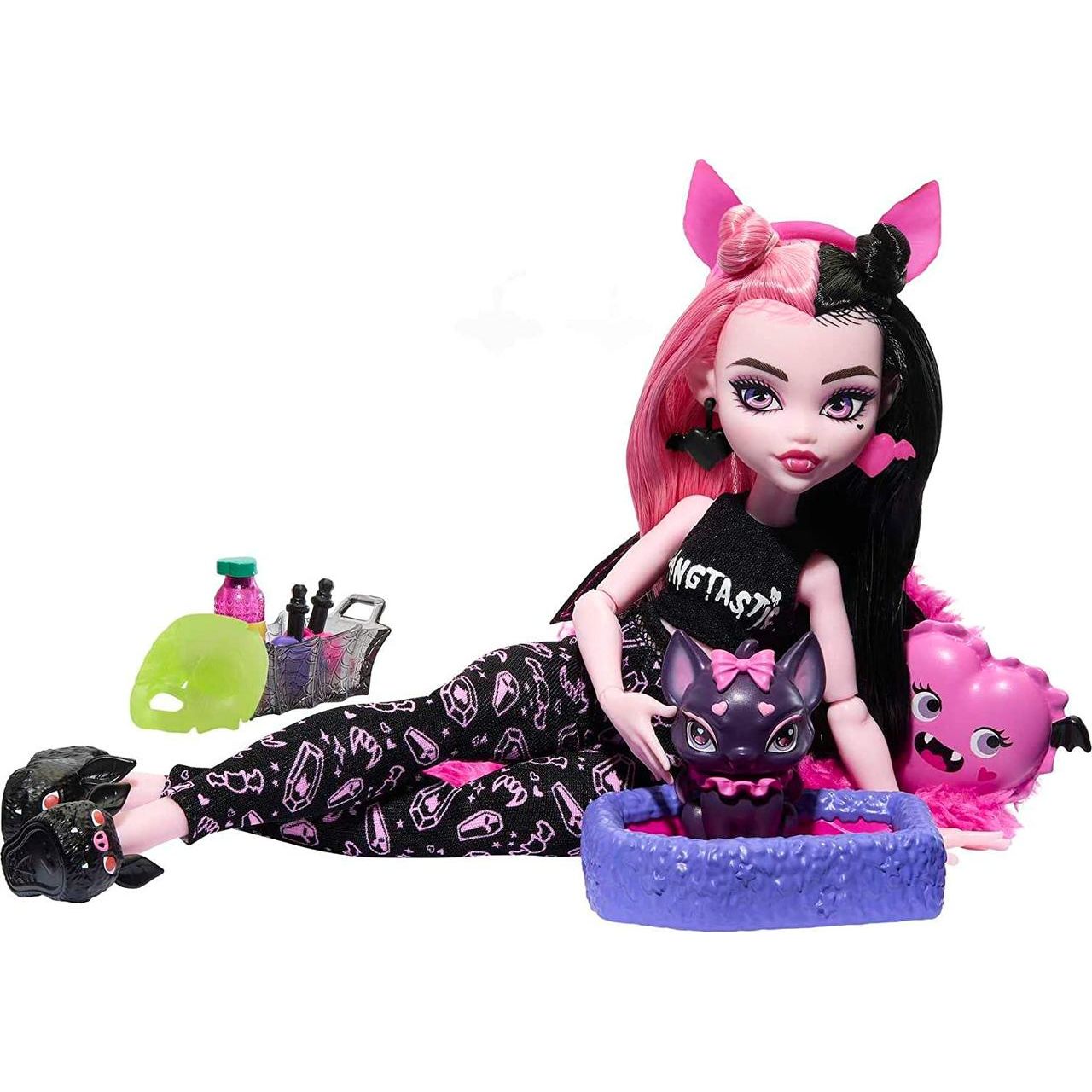 Кукла Monster High Дракулора Страшная пижамная вечеринка (HKY66) - фото 3