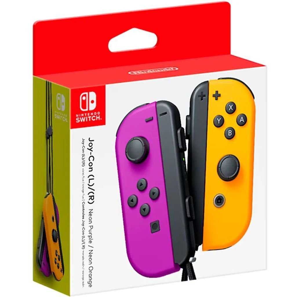 Набор контроллеров Nintendo Joy-Con, фиолетовый, оранжевый (45496431310) - фото 2