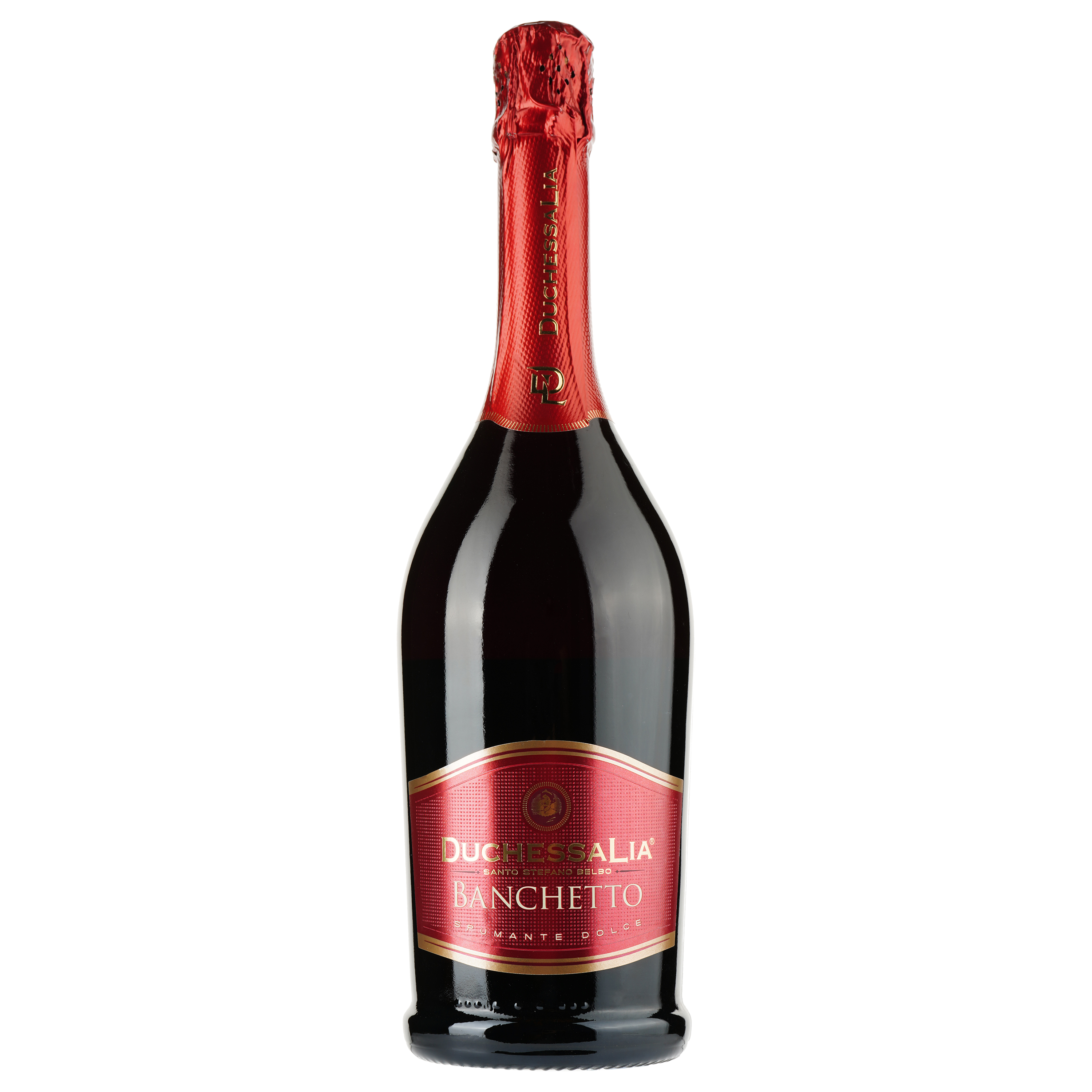 Ігристе вино Duchessa Lia Banchetto Spumante Dolce, червоне, солодке, 0,75 л - фото 1