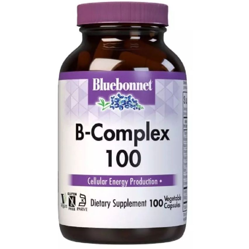 В-комплекс 100 Bluebonnet Nutrition 100 вегетарианских капсул - фото 1