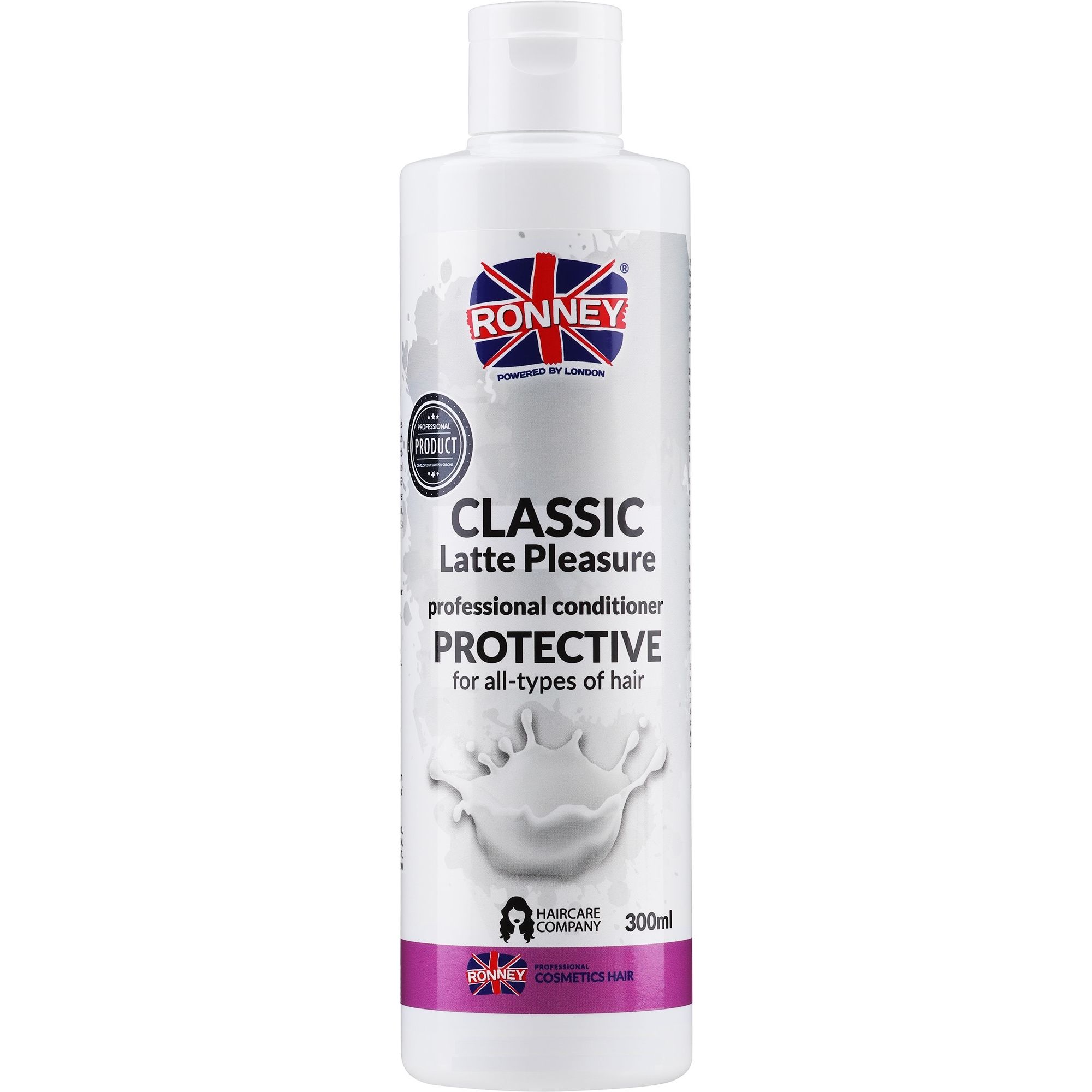 Кондиціонер для всіх типів волосся Ronney Professional Classic Latte Pleasure Protective 300 мл - фото 1