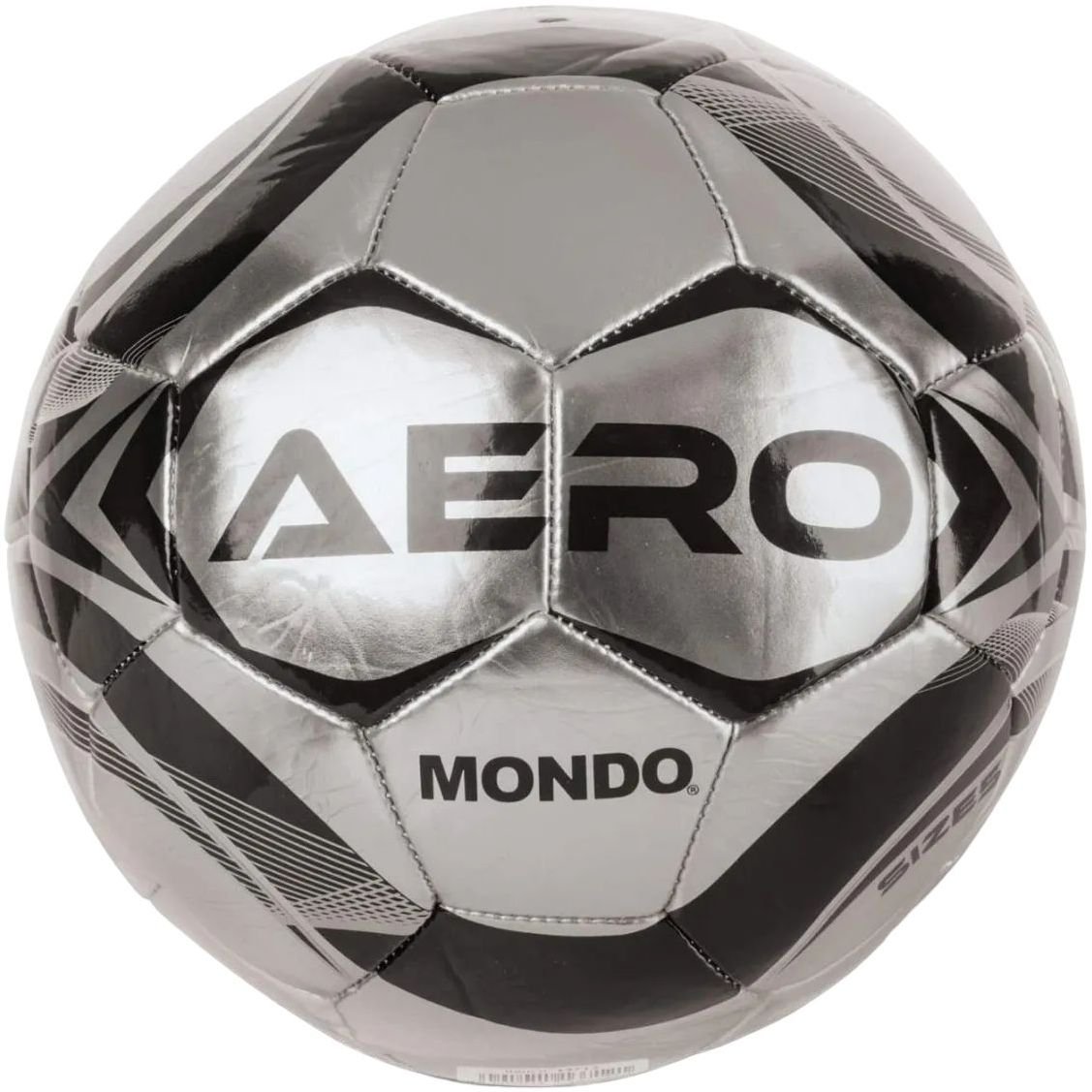Футбольний м'яч Mondo Aero 9, розмір 5, сріблястий (13712) - фото 1