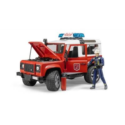 Пожежний джип Bruder Land Rover Defender з фігуркою пожежного, 28 см (02596) - фото 2