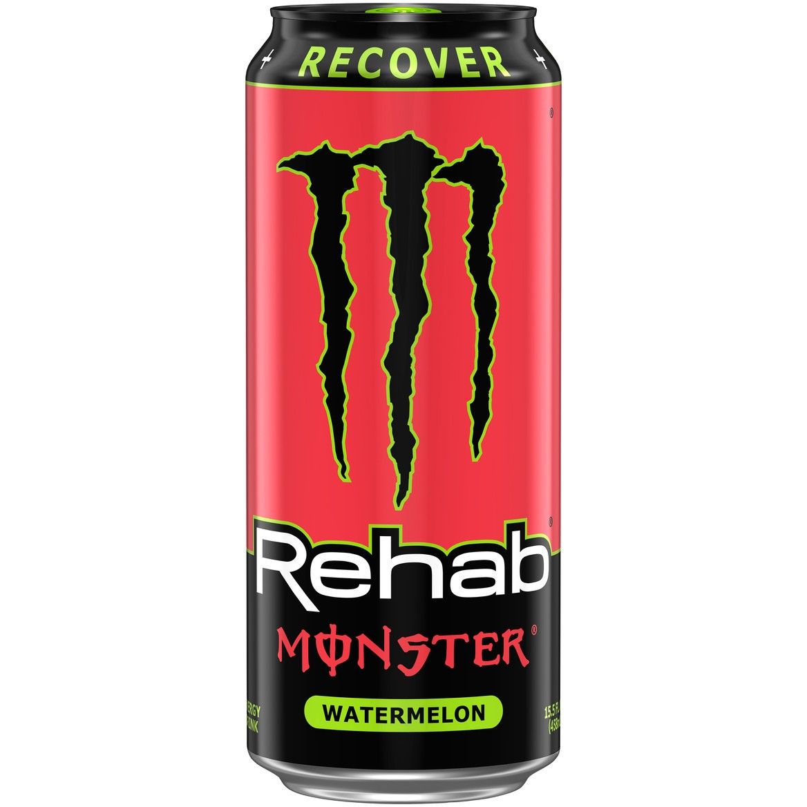 Напиток энергетический безалкогольный Monster Energy Rehab Strawberry сильногазированный 0.473 л ж/б (938142) - фото 1