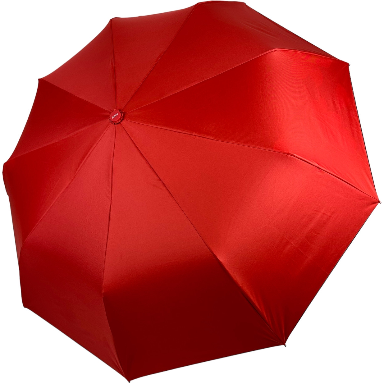 Женский складной зонтик полуавтомат Susino 99 см красный - фото 1