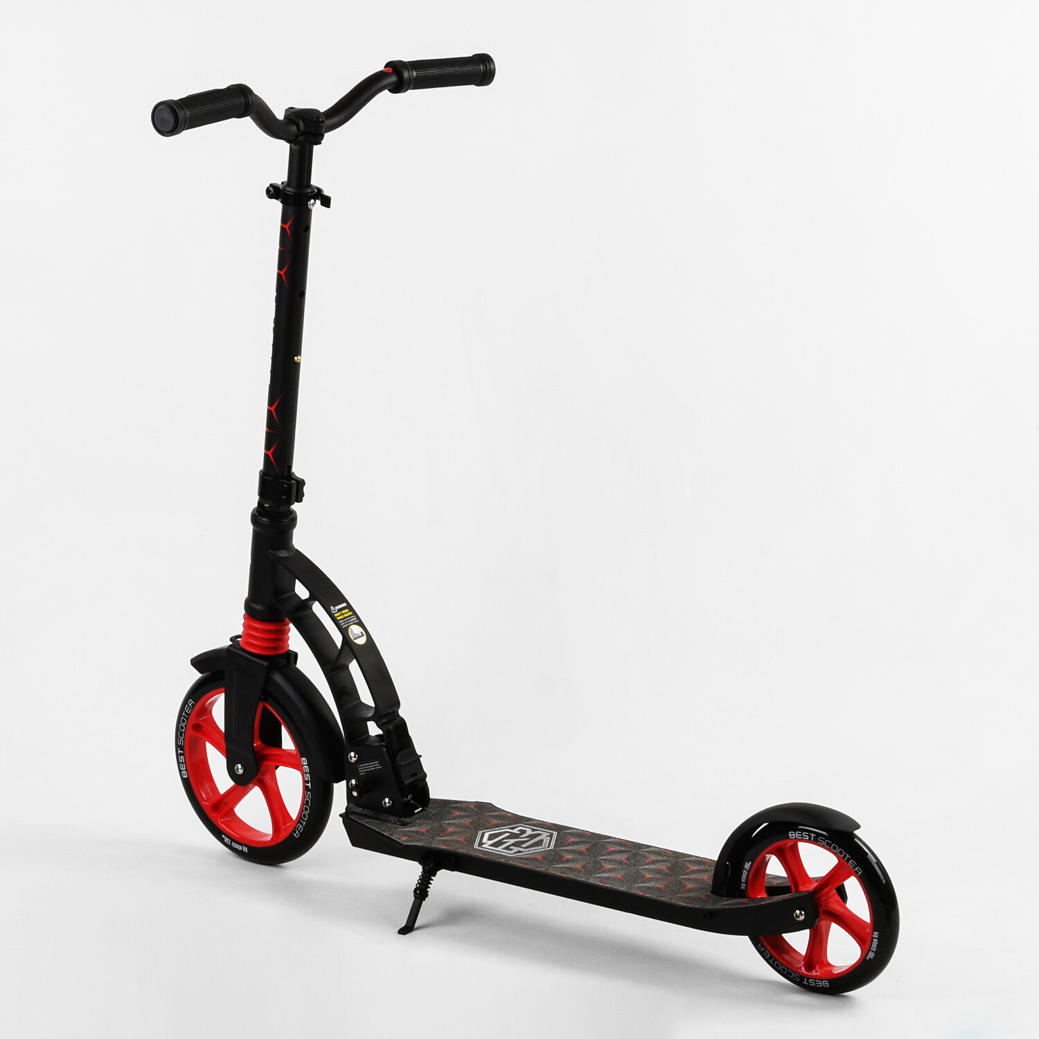 Самокат Best Scooter 85х16х36 см Чорно-червоний 000231606 - фото 4