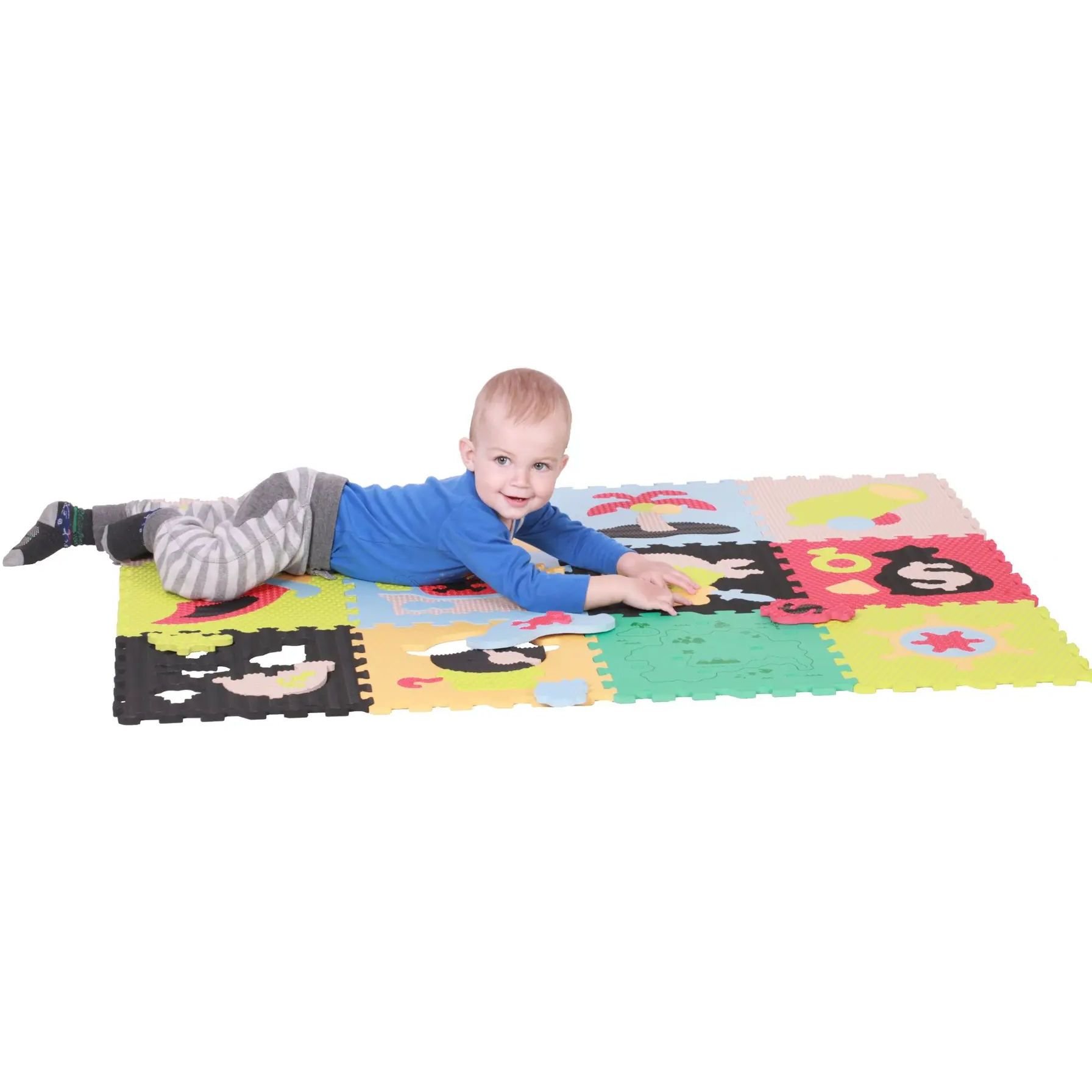 Детский развивающий игровой коврик-пазл Baby Great Приключение пиратов, 122х92 см (GB-M1501) - фото 4