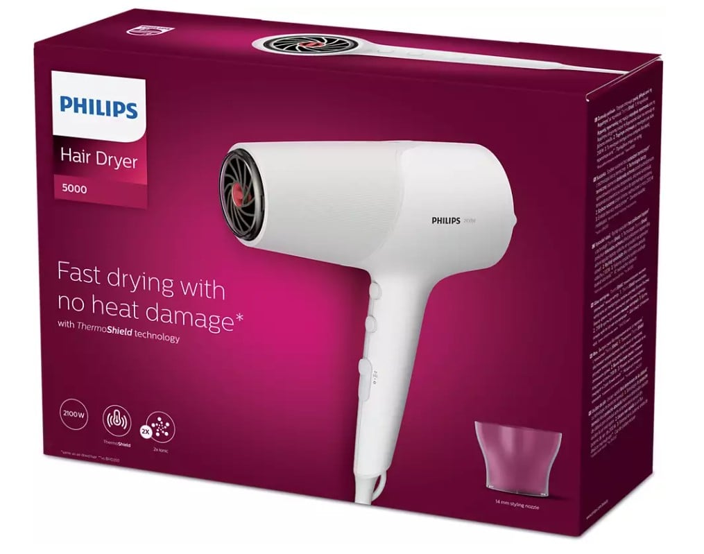 Фен для волосся Philips 5000 series, білий (BHD500/00) - фото 6