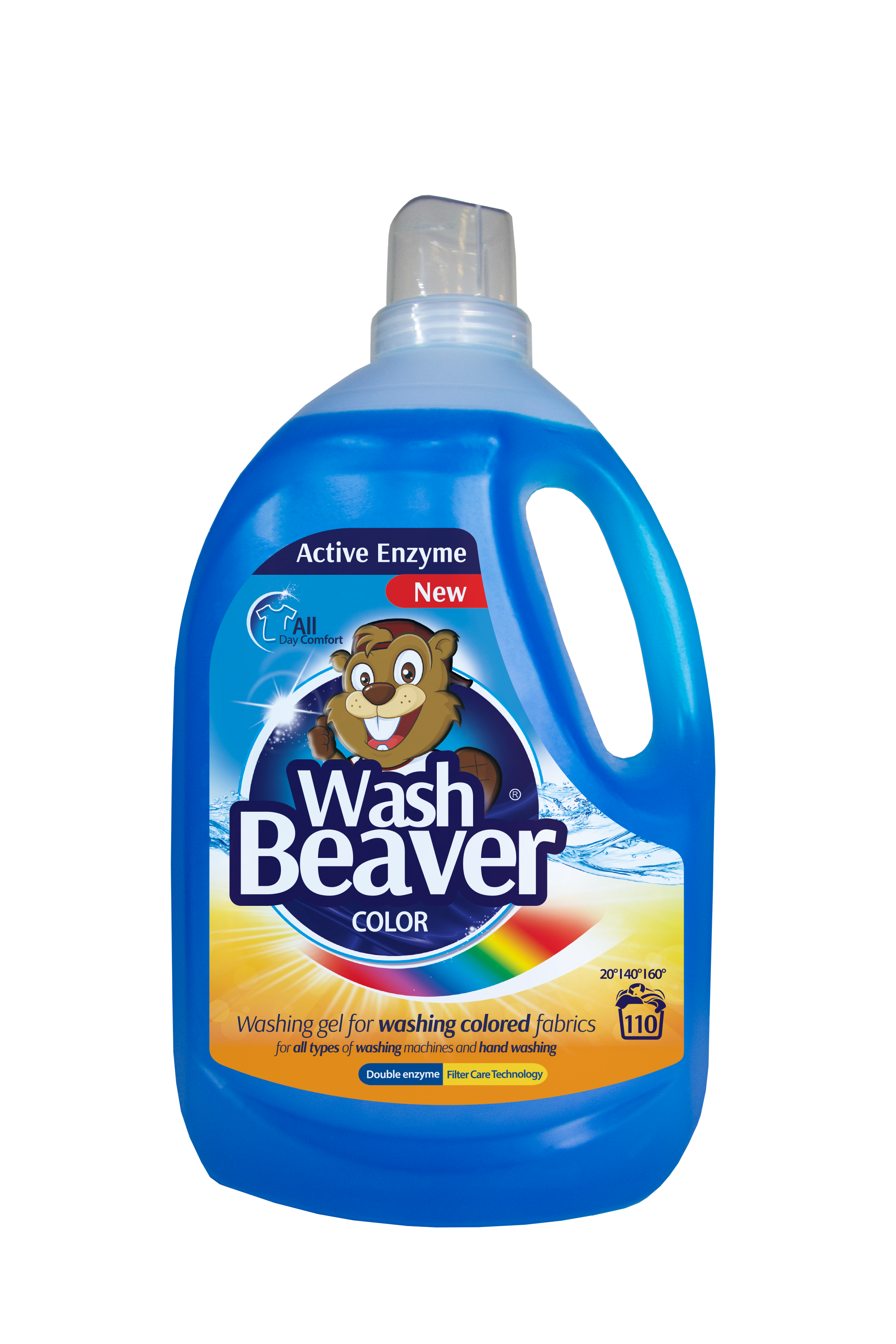 Жидкое средство Wash Beaver, для стирки, Color, 3,3 л (041-1452) - фото 1