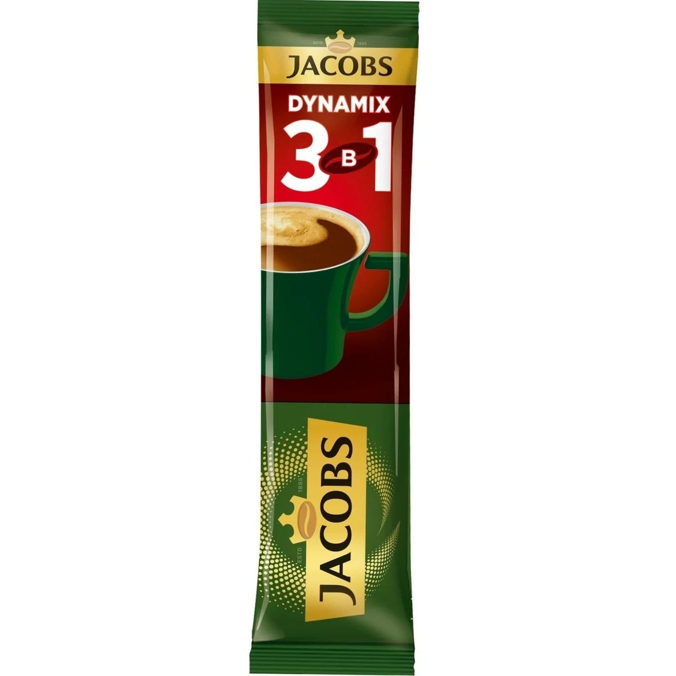 Напиток кофейный Jacobs 3 в 1 Dynamix, 12.5 г (712705) - фото 1