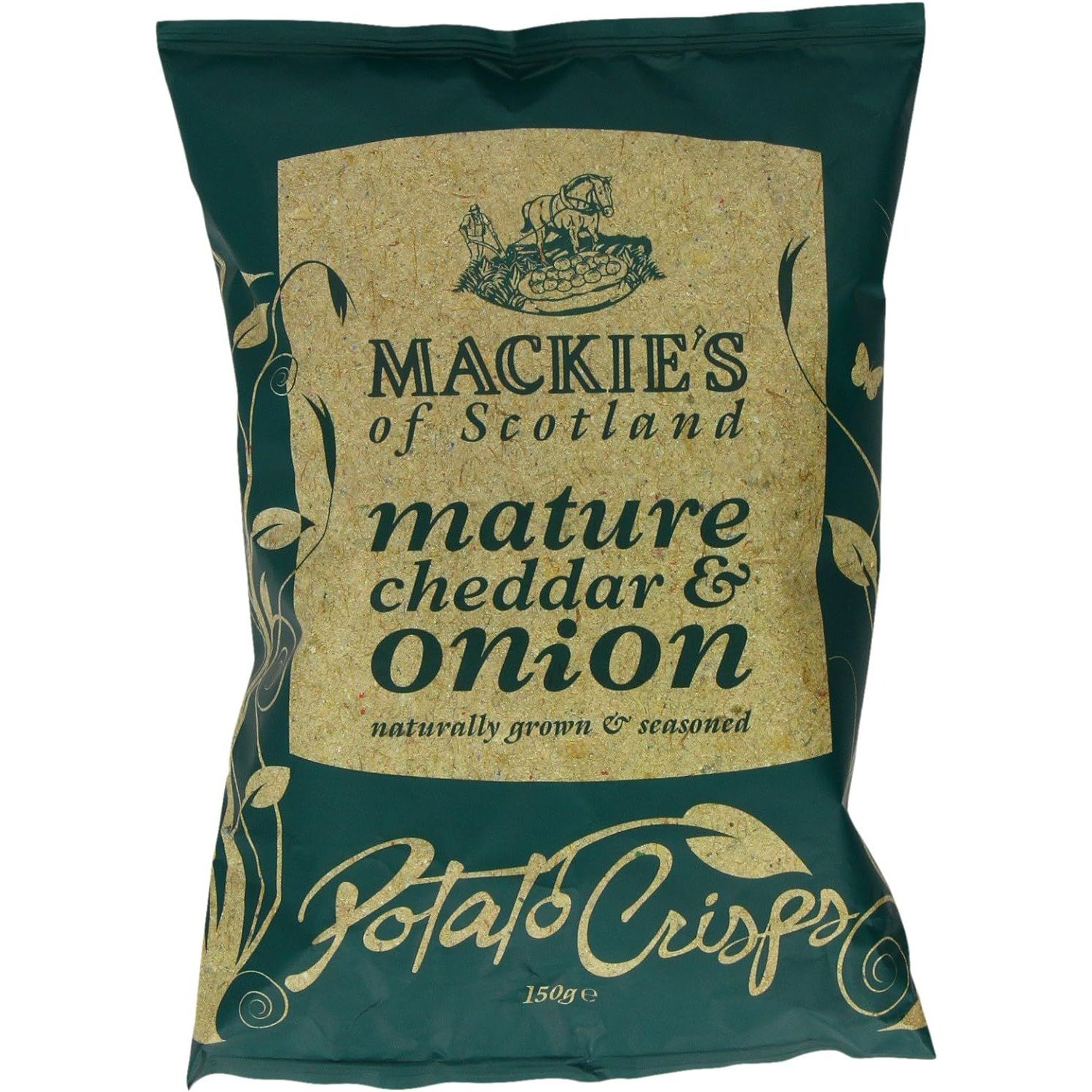 Чипси картопляні Mackie's Mature Cheddar & Onion 150 г (721382) - фото 1