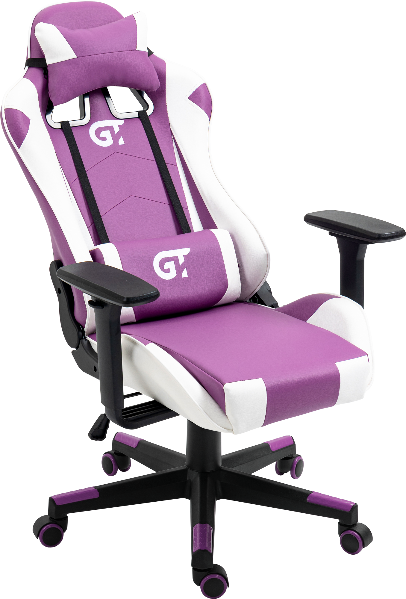 Геймерське дитяче крісло GT Racer біле з фіолетовим (X-5934-B Kids White/Violet) - фото 6