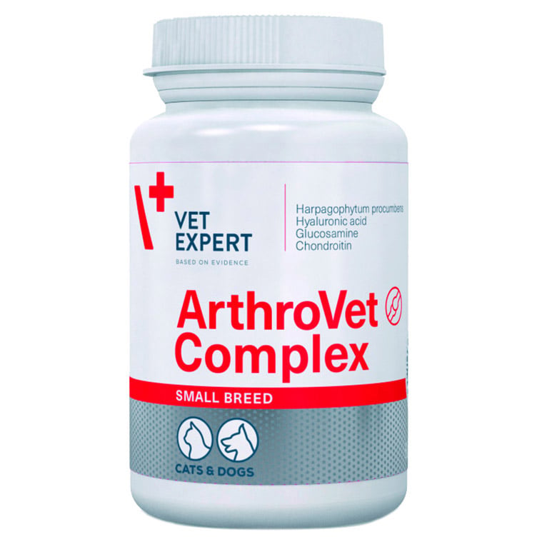 Пищевая добавка Vet Expert ArthroVet Complex Small Breed&Cats для здоровья хрящей и суставов, 60 капсул - фото 1