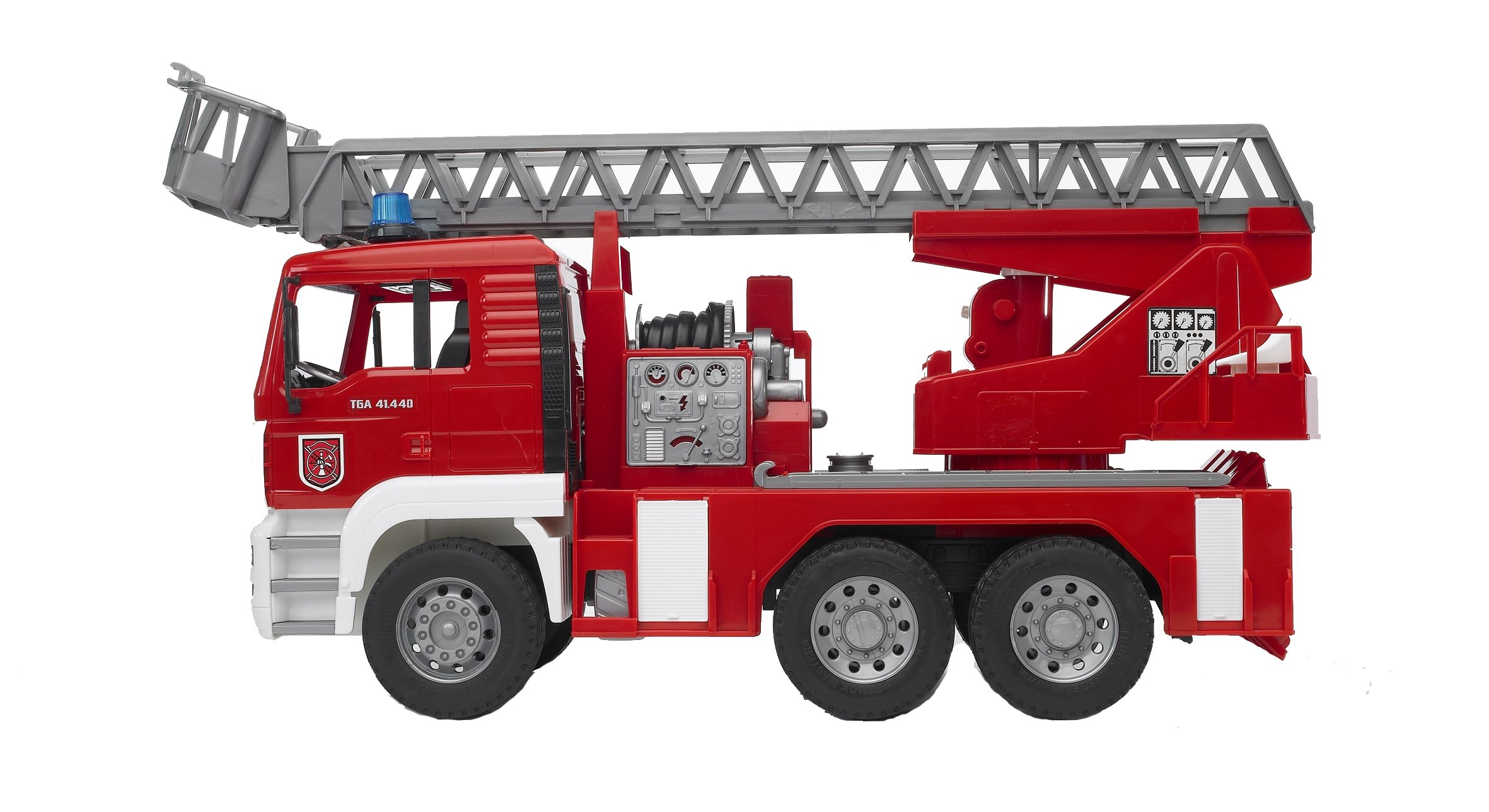 Пожарный грузовик с лестницей Bruder, красный (02771) - фото 1