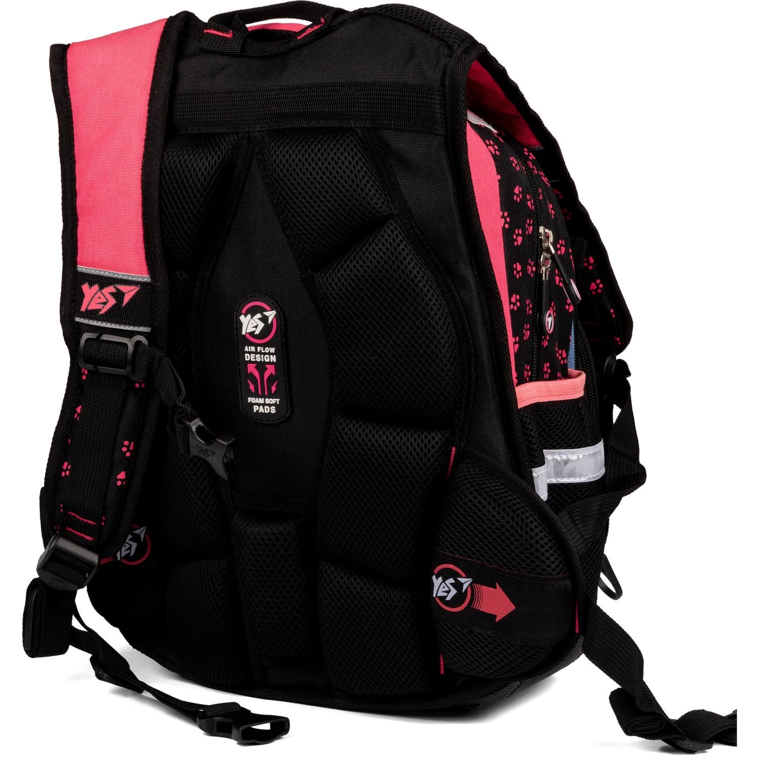 Рюкзак Yes S-58 Meow, черный с розовым. (558004) - фото 5