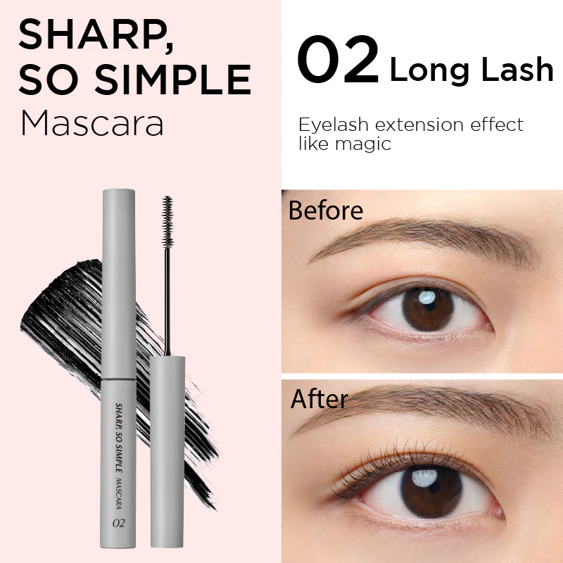 Подовжуюча туш для вій Clio Sharp So Simple Mascara 02 Long lash 4 г - фото 3