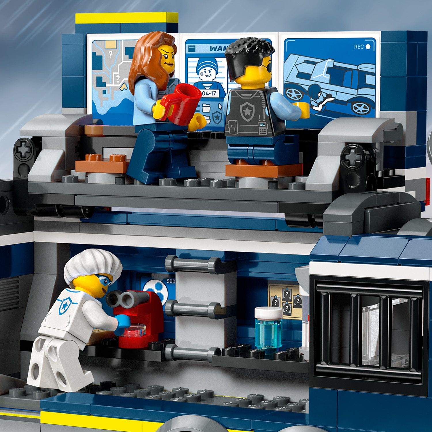 Конструктор LEGO City Передвижная полицейская криминалистическая лаборатория 674 детали (60418) - фото 7