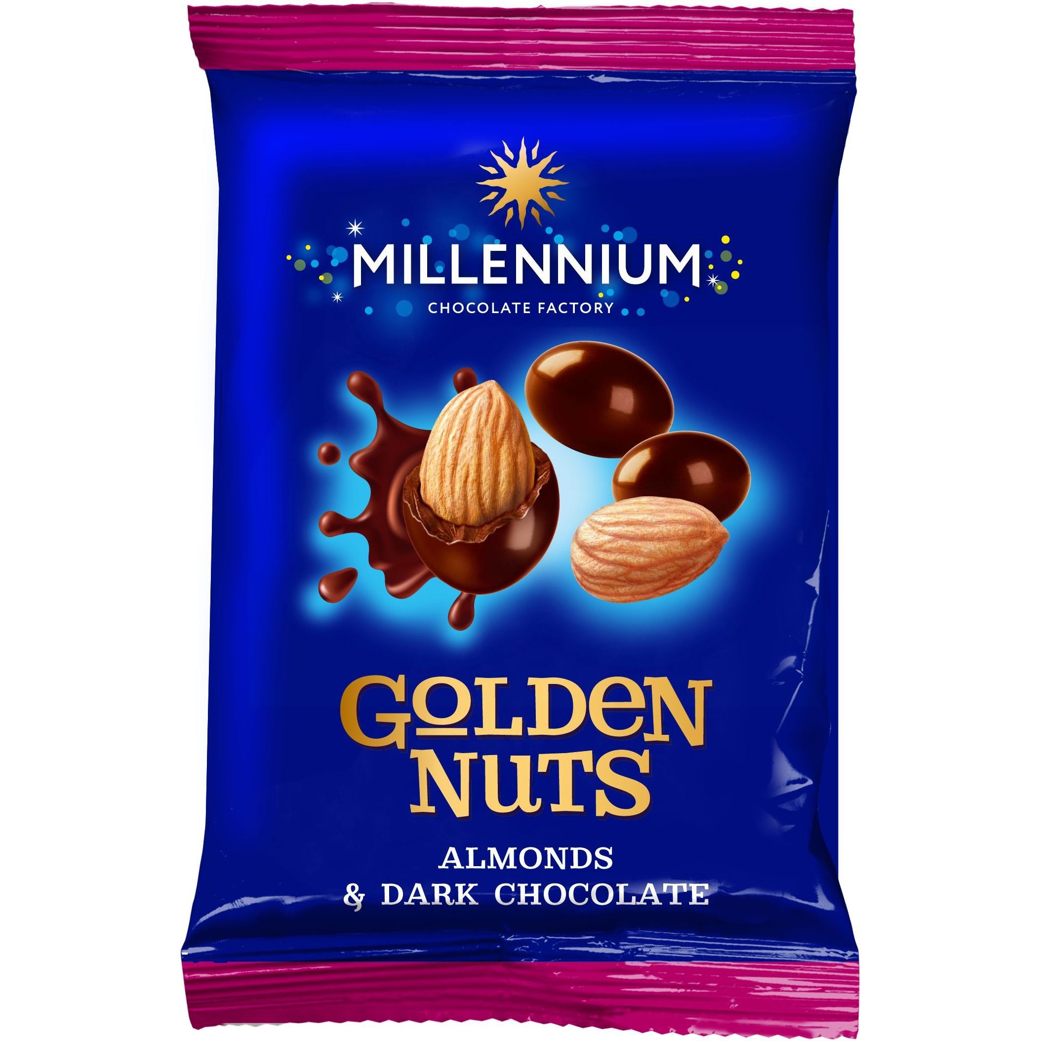 Драже Millennium Golden Nut мигдаль у чорному шоколаді 100 г - фото 1