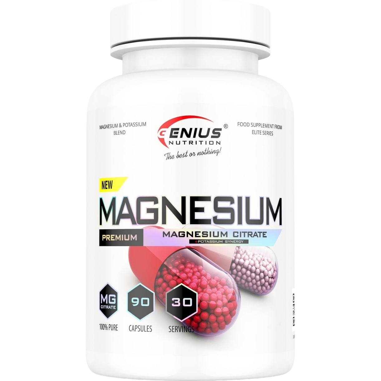 Магний Genius Nutrition Magnesium 90 капсул - фото 1