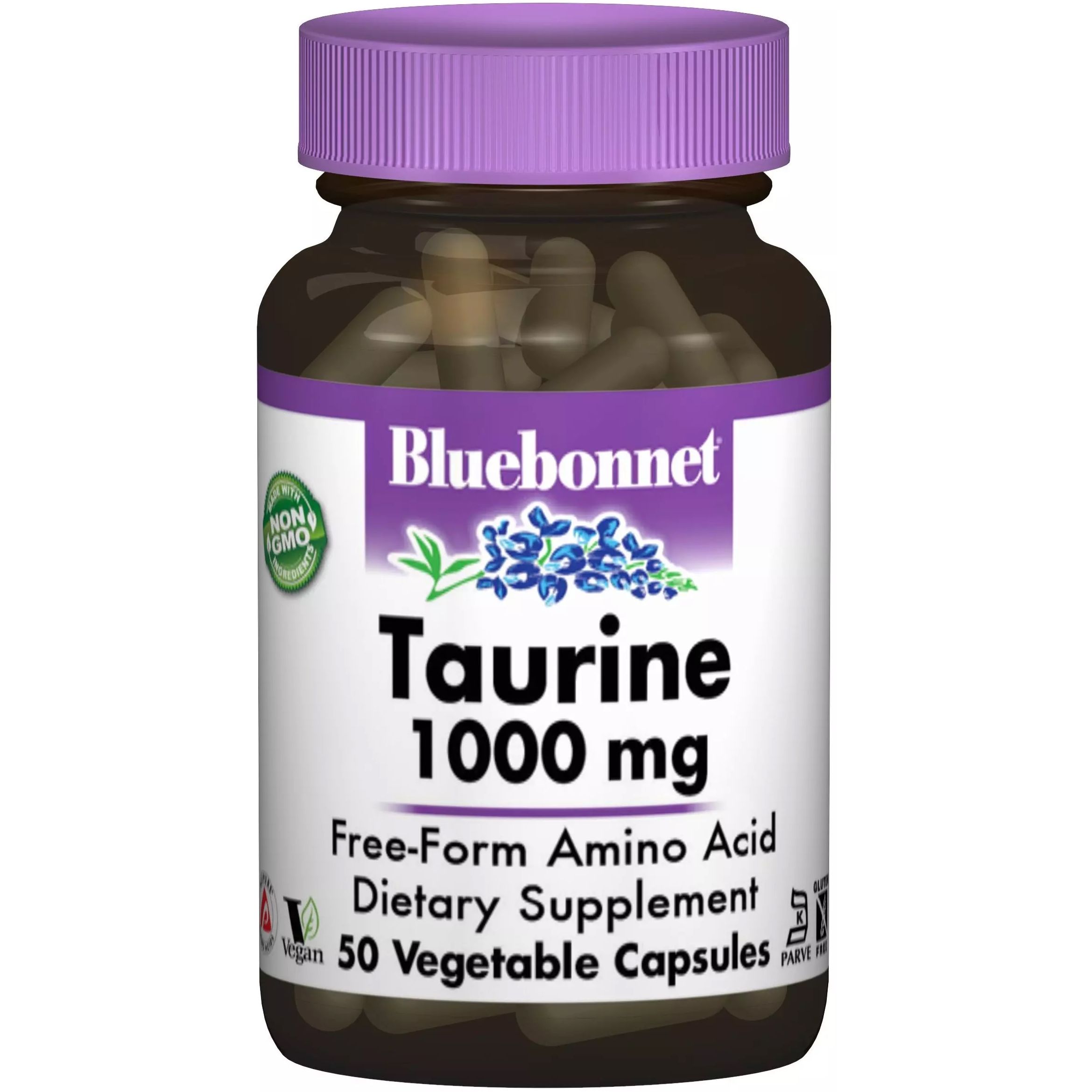 Таурин Bluebonnet Nutrition 1000 мг 50 капсул - фото 1