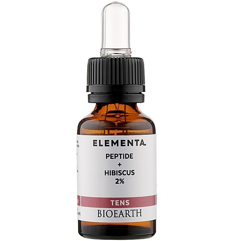 Концентрат Bioearth Elementa Tens Peptide + Hibiskus 2% 15 мл - фото 1