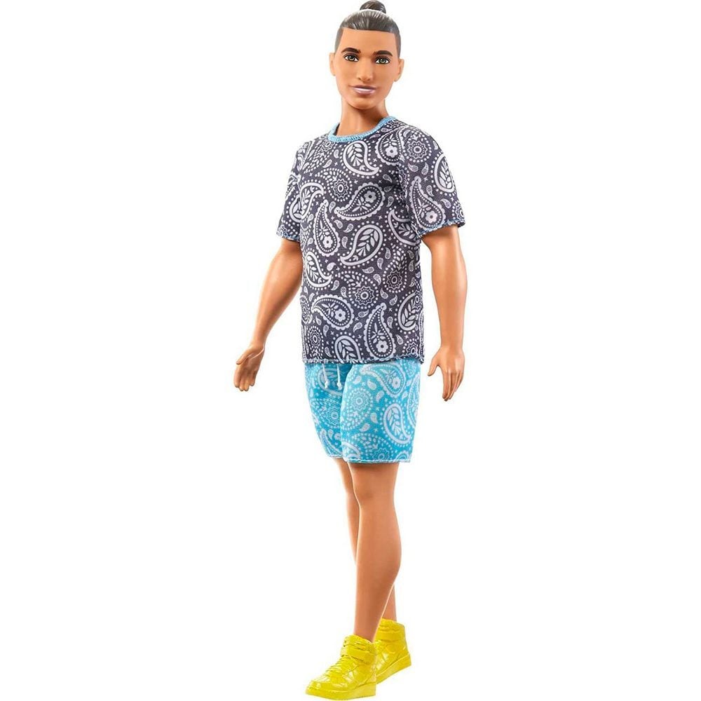 Лялька Barbie Кен Модник в футболці з візерунком пейслі, 31,5 см (HPF80) - фото 2
