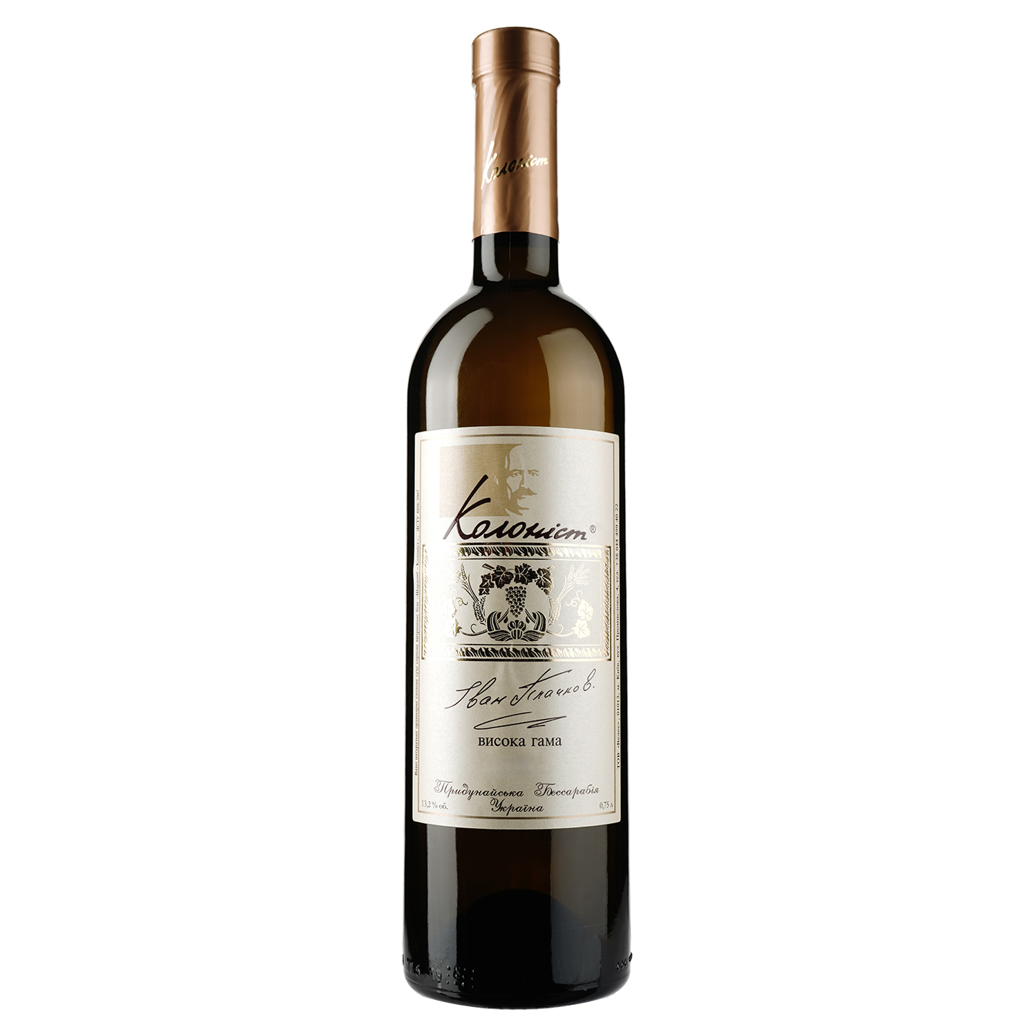 Вино Колоніст Шардоне, 13%, 0,75 л (585441) - фото 1