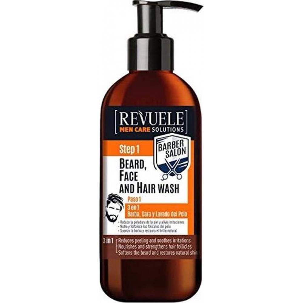 Photos - Hair Product Засіб для миття бороди, обличчя та волосся Revuele Men Care Solutions 3 in