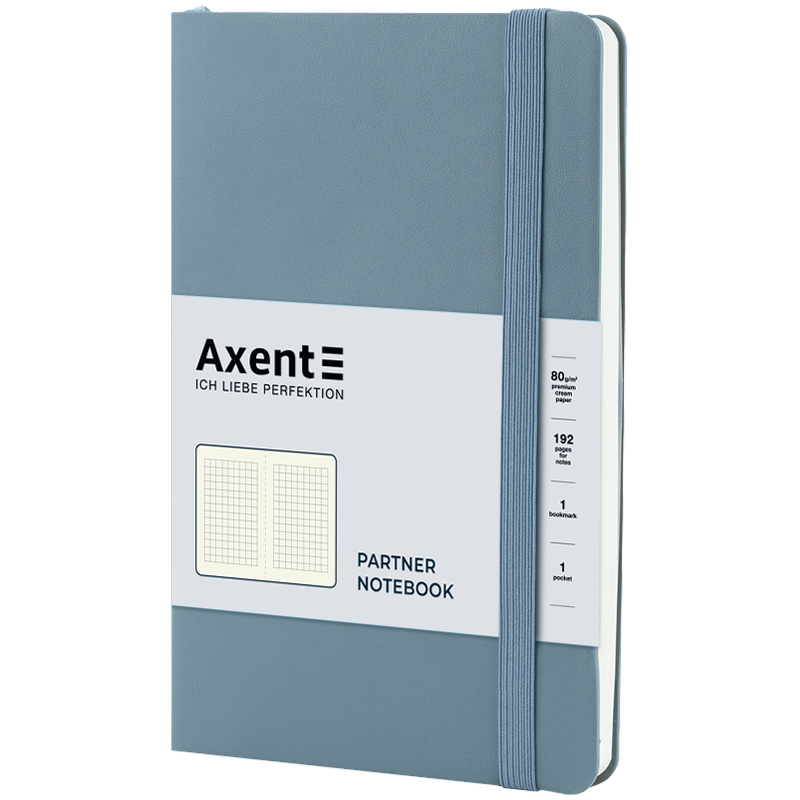 Книга записна Axent Partner Soft Earth Colors A5- в клітинку 96 аркушів синя (8620-02-A) - фото 2