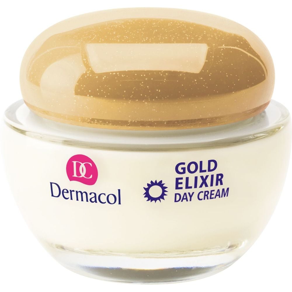 Крем денний омолоджуючий Dermacol Gold Elixir Rejuvenating Caviar Day Cream SPF 10, 50 мл - фото 1