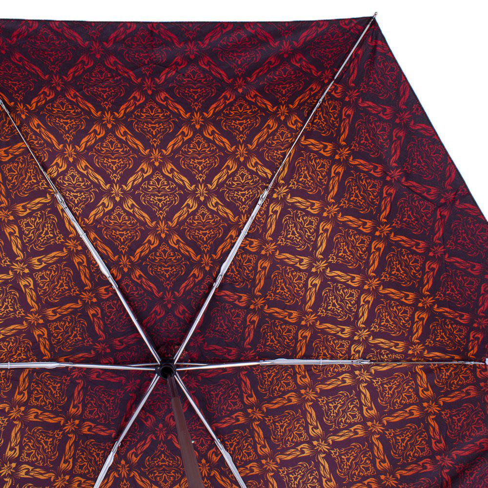 Женский складной зонтик механический Zest 95 см бордовый - фото 3