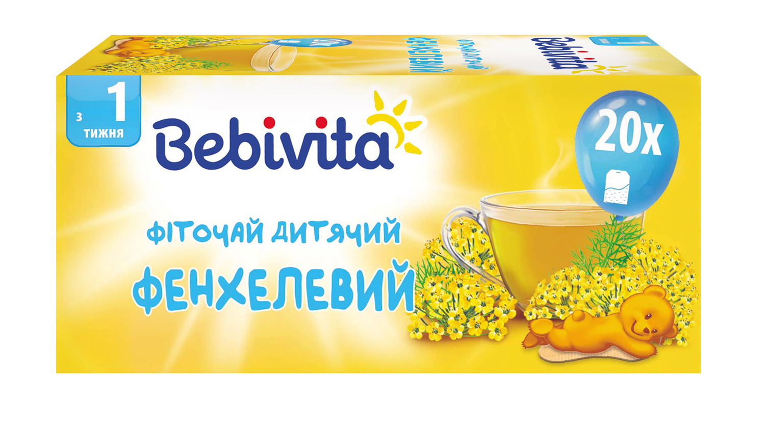 Дитячий фіточай з фенхелем Bebivita в пакетиках 20 шт. - фото 2