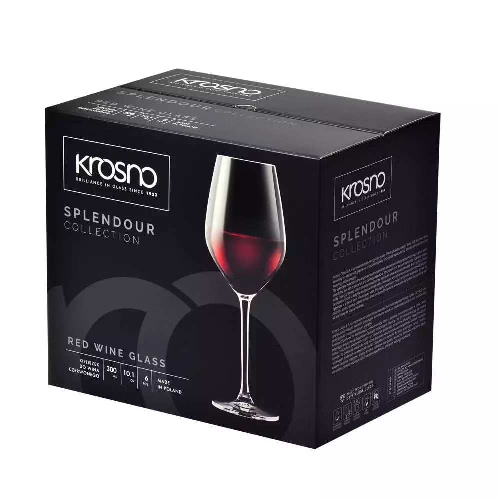 Набір келихів для червоного вина Krosno Splendour, скло, 300 мл, 6 шт. (787404) - фото 3