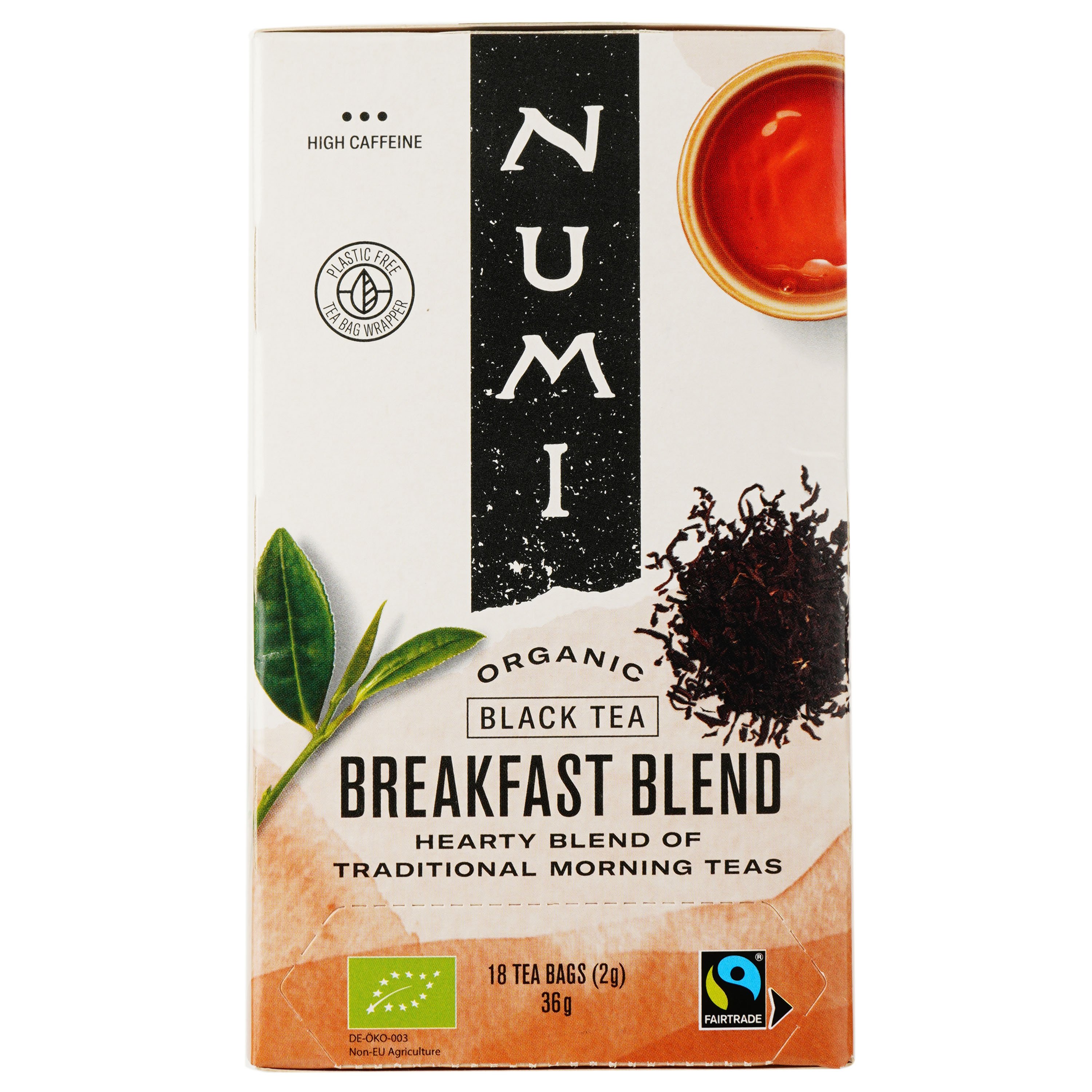 Чай черный Numi Organic Tea Breakfast Blend органический 18 пакетиков 36 г - фото 1